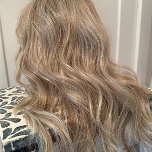 Blonde Wavy Hair Lace Front Wig